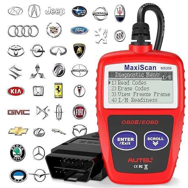 Autel MS309 OBD2 Scanner: Universal Car Engine Fault Code Reader & Check Engine Light Tool
