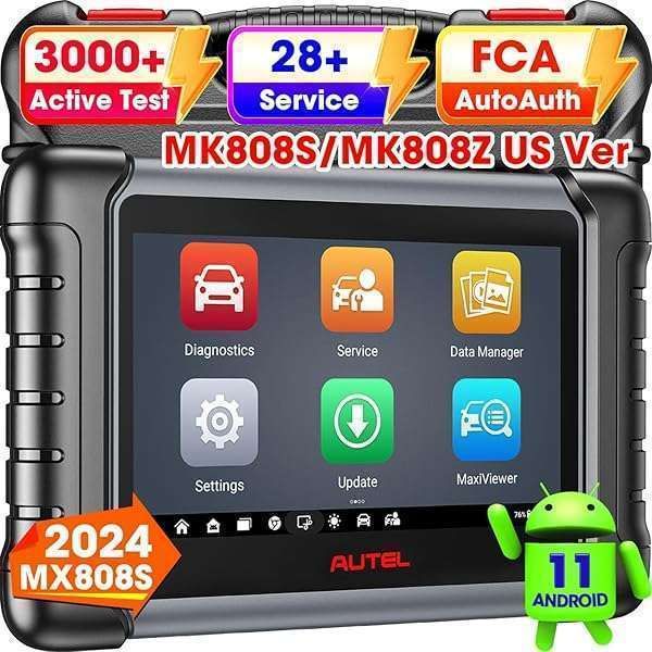 Autel MaxiCheck MX808S Scanner: Full Bidirectional, 3K+ Active Tests, 28+ Services, 2025 US Version