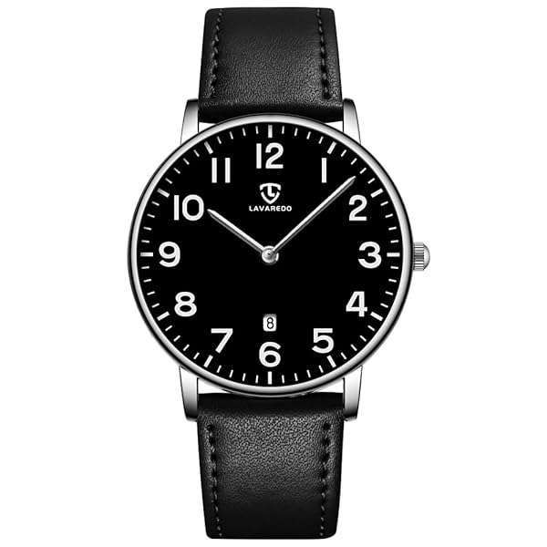 Shop BEN NEVIS Men's Minimalist Analog Watch with Leather Strap - Stylish & Simple Date Wrist Watch