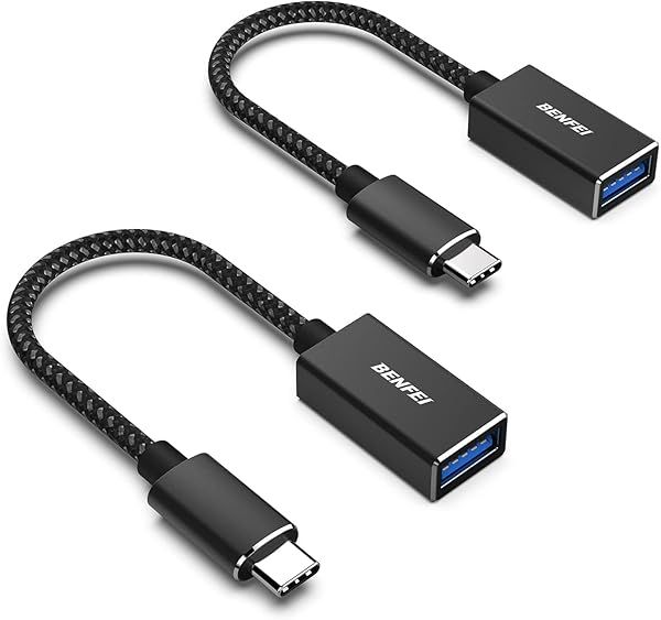 BENFEI USB C to USB 3.0 Adapter 2 Pack - Compatible with MacBook, Galaxy Note 20, Pixel & More