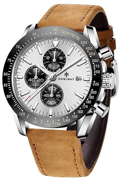 BENYAR - Stylish Wrist Watch for Men, Silicone Strap Watches, Perfect Quartz Movement, Waterproof and Scratch Resistant, Analog Chronograph Business Watches