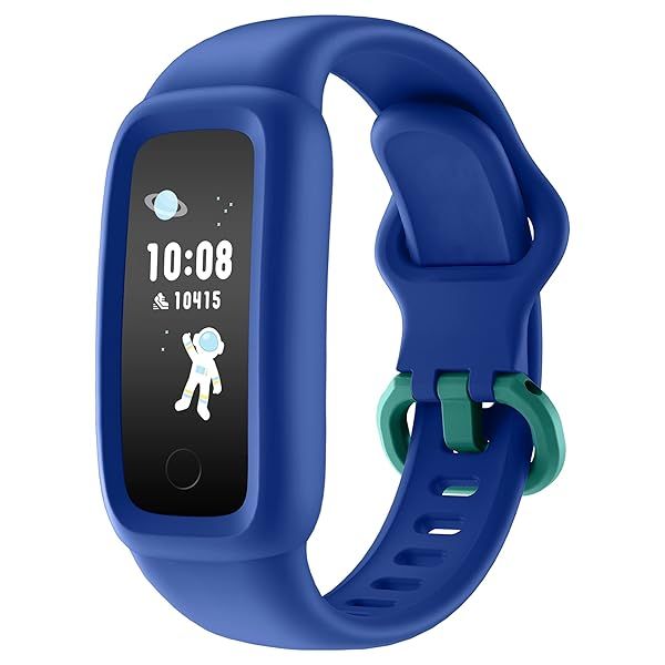 BIGGERFIVE Vigor 2 Kids Fitness Tracker Watch: Waterproof Activity Tracker for Ages 5-12 with Heart Rate & Sleep Monitor