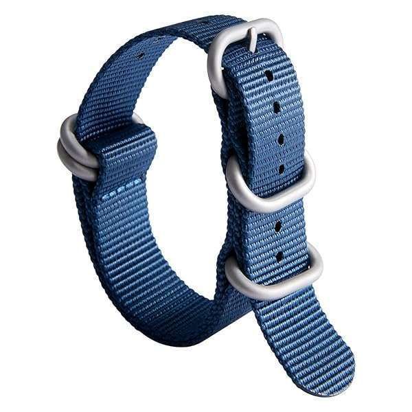 Premium BINLUN Nylon Watch Strap - Thick Multicolor Bands for Men & Women, 18mm-24mm, Heavy Duty with Stainless Steel Buckle