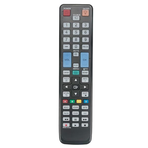 BN59-01076A Remote Control for Samsung LCD TVs - Compatible with LN40C670, UN46C6900, UN55C6900 & More