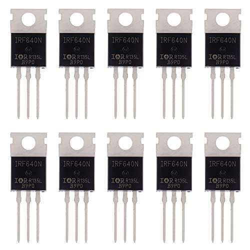 Buy BOJACK IRF640 MOSFET IRF640N 18A 200V N-Channel Power MOSFET TO-220AB (Pack of 10) - Fast Shipping & Best Price!