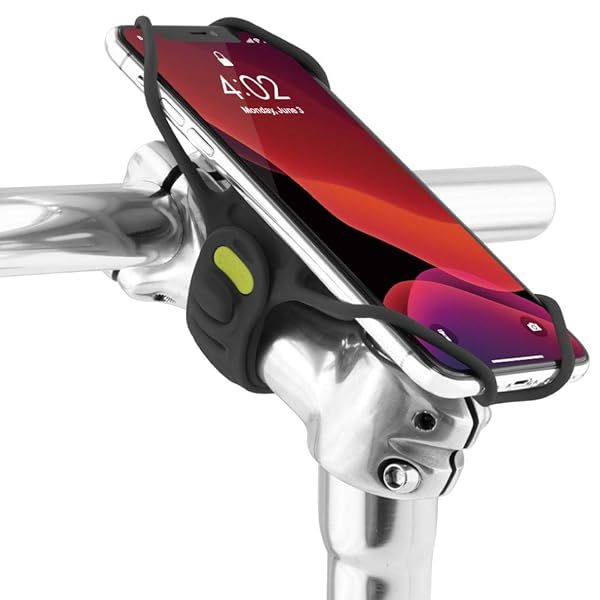 Bone Bike Tie Pro 3: Universal Shock-Absorbing Phone Mount for Stem - Scratch-Free Silicone Holder for Most Smartphones