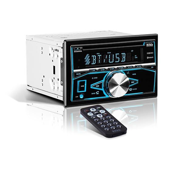 BOSS Audio 850BRGB Car Stereo: Bluetooth, USB, CD Player & Multi-Color Illumination - Perfect Double Din Head Unit
