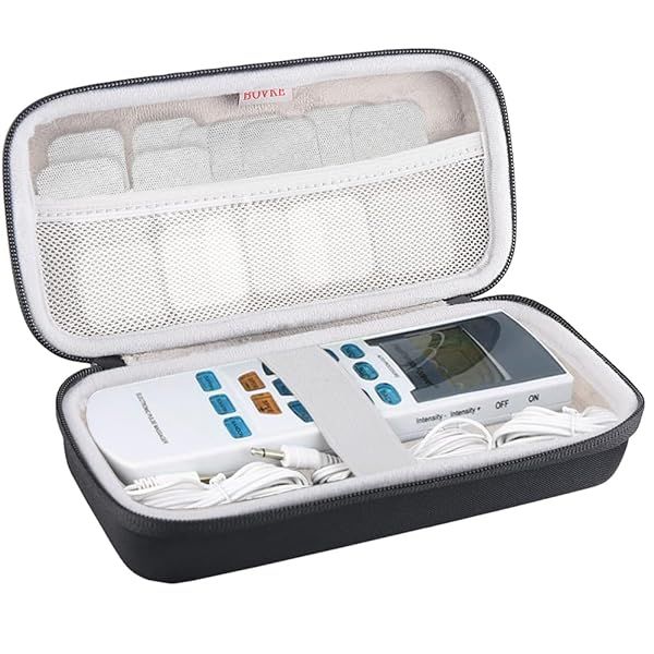 Buy BOVKE Hard EVA Travel Case for YK15AB EMS TENS Unit - Extra Room for Accessories & User Manual - Durable Black Design