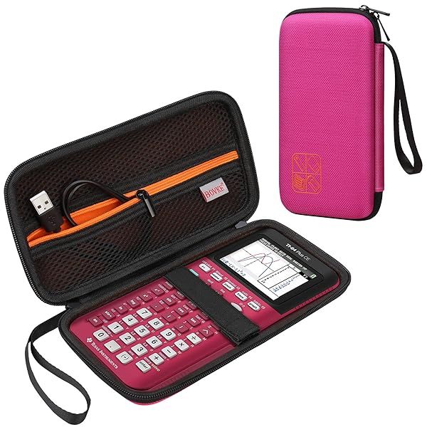 Buy BOVKE Hard Graphing Calculator Case for TI-84 Plus CE & TI-83 Plus CE - Extra Pocket, Positively Pink