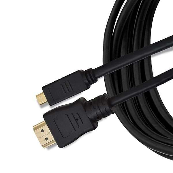 Brendaz 3ft Micro HDMI to HDMI Cable - 18Gbps, 4K@60Hz, HDR for GoPro, Raspberry Pi, Canon EOS R6, Alpha a7iii & More
