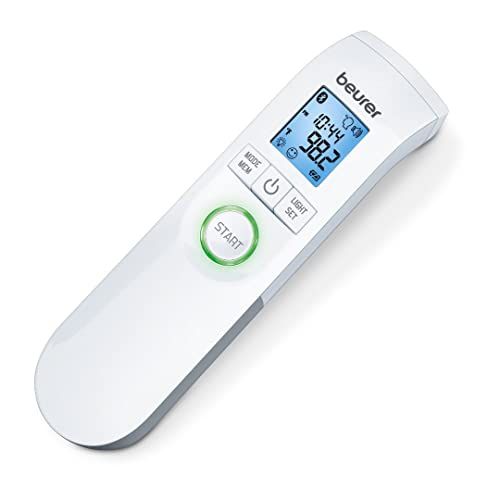 Beurer FT95 Bluetooth Non-Contact Thermometer: Accurate Forehead & Object Temp, XL Display, 60 Memory, Fast & Easy Use