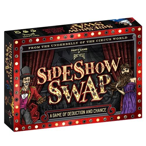 Bicycle Sideshow Swap: Fun Card Game for 2-8 Players Ages 8+ | Deduction & Strategy