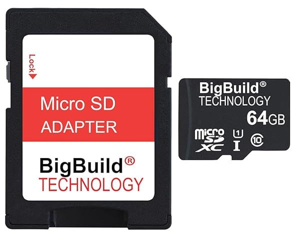 BigBuild 64GB Ultra Fast MicroSD Card 80MB/s for Samsung Galaxy Tab A SM-T585 - Includes SD Adapter