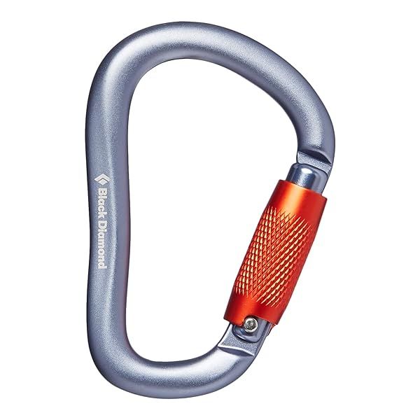 Buy Black Diamond Rocklock Twistlock Carabiner in Gray - Durable & Reliable Climbing Gear