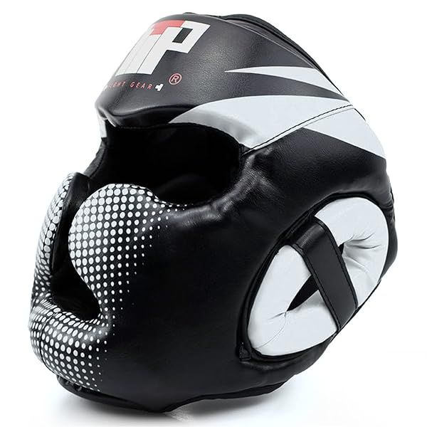 Top Boxing Headgear for Men & Youth - MMA Kickboxing Sparring Helmet L/XL in White