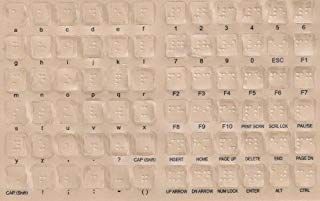 Braille Keyboard Stickers: Enhance Accessibility for the Blind & Visually Impaired
