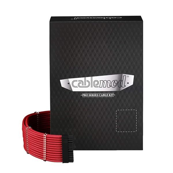 Upgrade Your Build: CableMod RT-Series Pro ModMesh Sleeved Cable Kit for ASUS, Seasonic & Phanteks (Red)