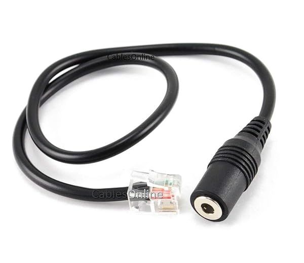 Buy CablesOnline 1ft 3.5mm Jack to RJ9/RJ10 Adapter for iPhone Headset & Cisco Phones - IP-CS01