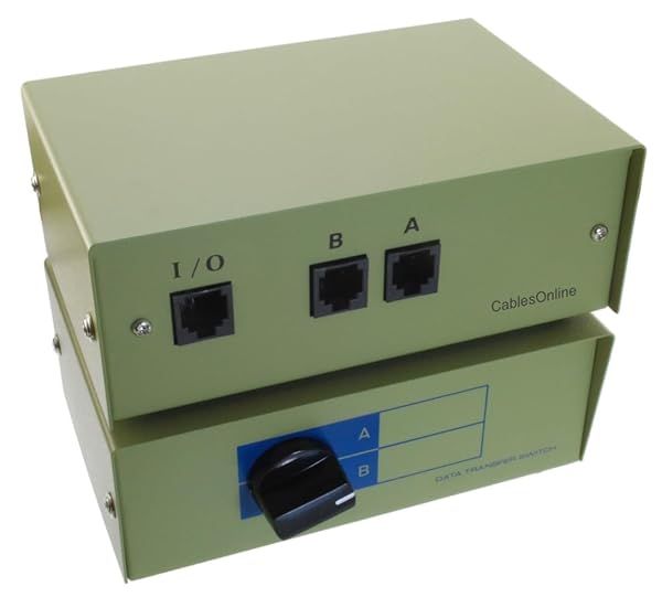 Buy CablesOnline 2-Way A/B RJ45 Metal Rotary Manual Switch Box (SB-034) - Fast Shipping & Best Price!