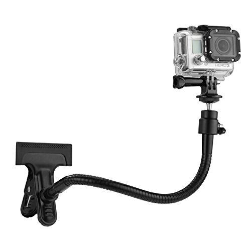 Universal Gooseneck Phone/Camera Holder with Strong Clamp for Vlogs, Videos & GPS - Tripod Mount Compatible