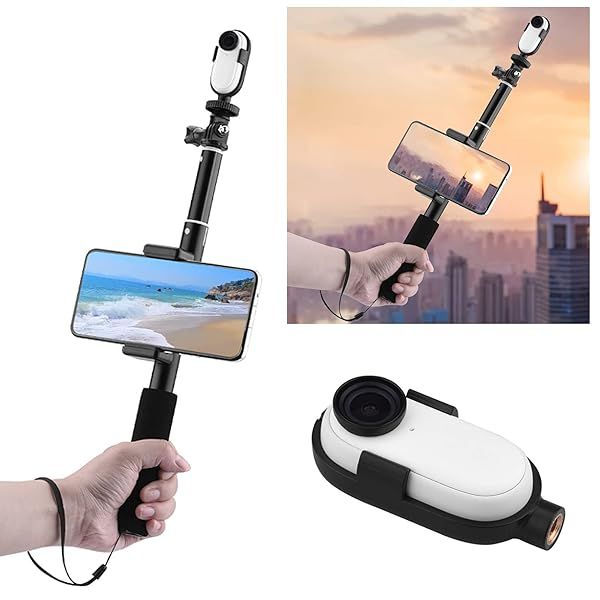 Camera Protection Expansion Kit: Portable Frame Case & Selfie Stick for Insta360 Go2 & Thumb Cameras