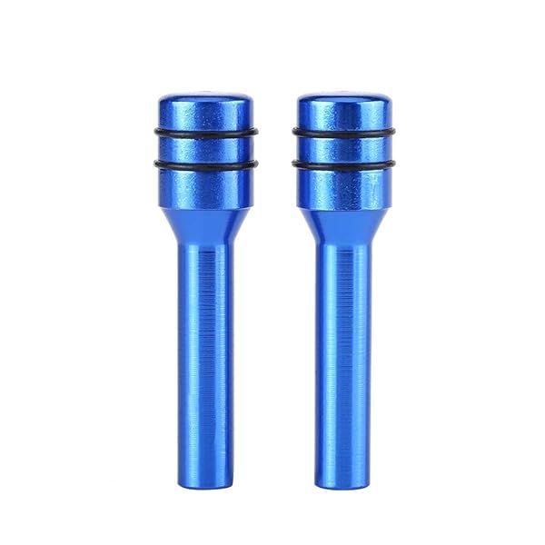 2Pcs Aluminum Alloy Car Door Lock Knobs - Universal Interior Pull Pin Covers for Trucks & Cars