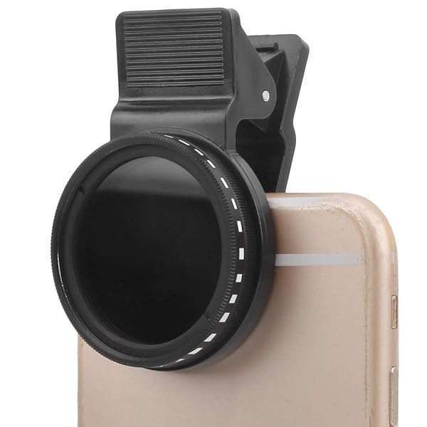 ND2-400 Neutral Density Filter for Cellphones - 37mm Adjustable Clip for All Mobile Brands