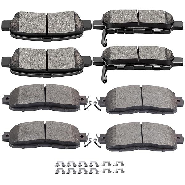 SCITOO 8pcs Ceramic Brake Pads Kit for 2013-2017 Nissan Altima - High Performance & Durable