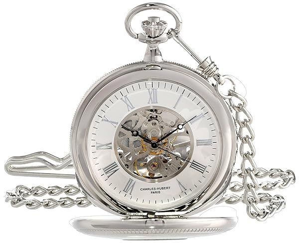 Charles-Hubert Paris 3953-W Classic Mechanical Pocket Watch - Timeless Hand-Wind Elegance