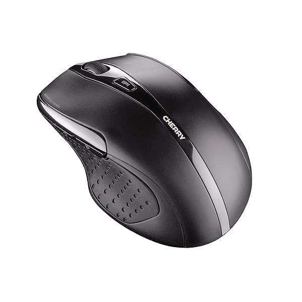 Cherry MW 3000 Wireless Mouse - 2.4 GHz with Nano USB Receiver, Black (UW7691) - Fast & Reliable Performance