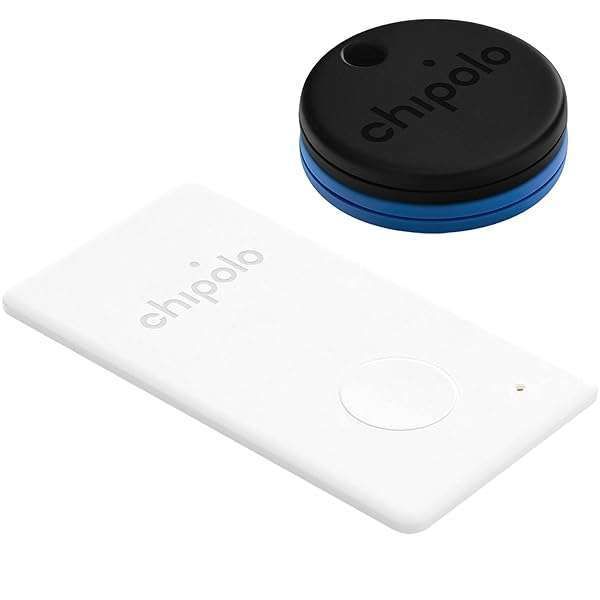 Chipolo ONE Key Finder: Bluetooth Tracker for Keys & Backpack - Free Premium Features, iOS & Android Compatible (2X ONE + 1X Card)