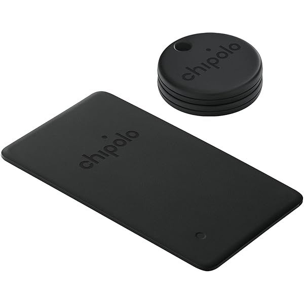 Chipolo Spot Bundle 2022: 2X ONE & 1X Card - Bluetooth Key & Wallet Finder for Apple Find My (Almost Black)