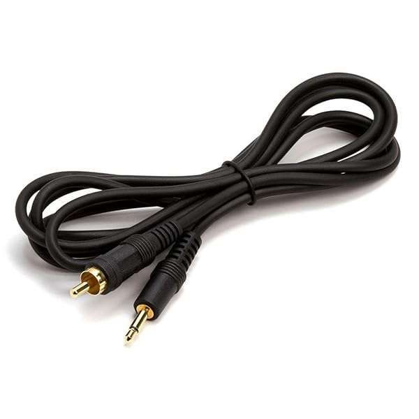 Buy Cmple 6ft Black Audio Cable 3.5mm Mono to RCA Male - Gold Plated Connectors for Superior Sound Quality