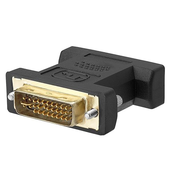 Cmple DVI-I Dual Link Male to HD15 VGA Female Adapter - Gold Plated for Optimal Performance