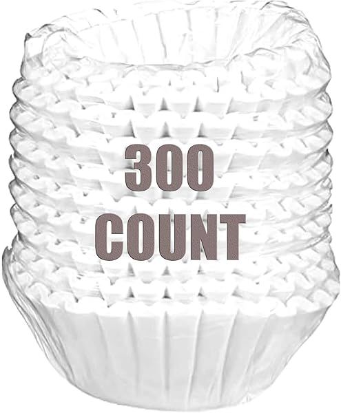 Premium 8/12-Cup Coffee Filters - 300 Pack for Perfect Brews Every Time