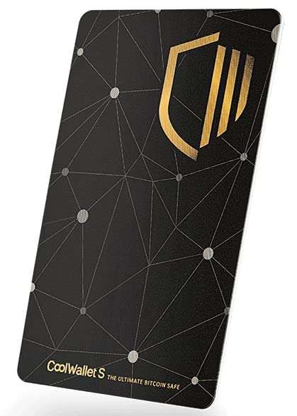 CoolWallet S: Stylish Bluetooth Crypto Hardware Wallet for Secure BTC, ETH, XRP & More