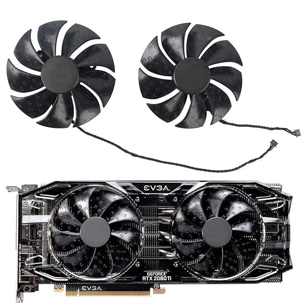 Coolerage 85mm DC 12V GPU Fans for EVGA RTX 2060/2070/2080/2080Ti - High-Performance Cooling Solution