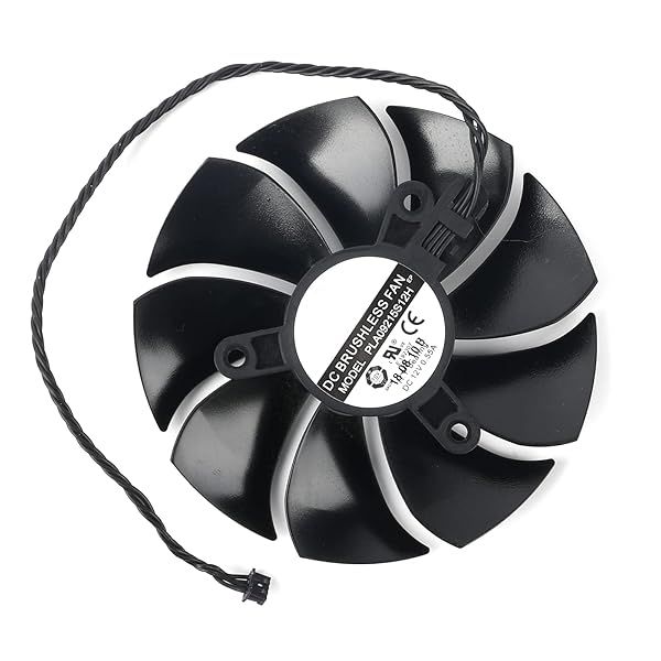 Coolerage 85mm DC 12V 0.55A 4Pin PLA09215S12H RTX2080Ti GPU Fans for EVGA RTX 2060 2070 2080 2080Ti RTX2080Ti Graphics Card Cooling Fans (Fan - A)