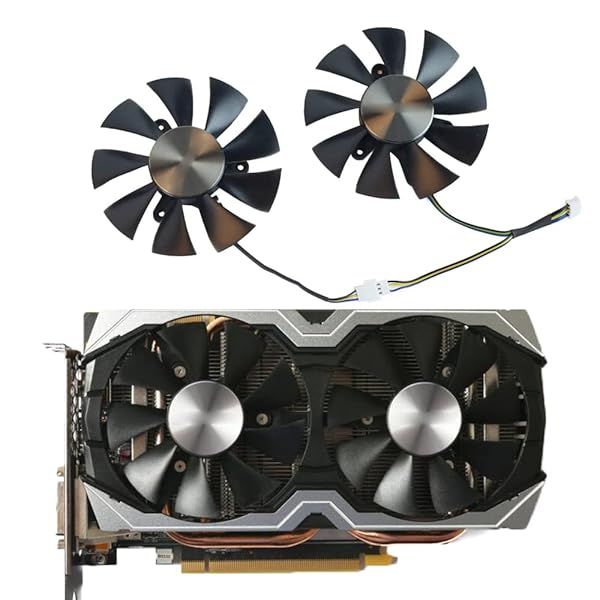 Coolerage 85mm DC12V GPU Cooling Fans for Zotac GTX 1060 AMP Edition - Enhance Performance & Longevity
