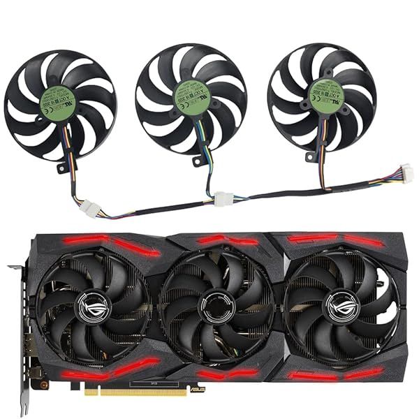 Coolerage 87mm T129215SU Fans for ASUS RTX 2060/2070/2080 & 5700 - High-Performance Cooling Solution