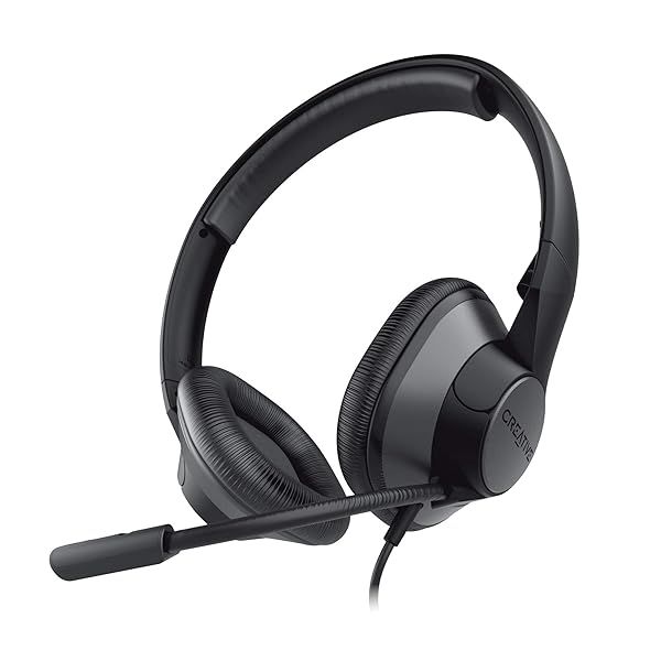 Creative HS-720 V2 USB Headset: Noise-Cancelling Mic, Inline Control & Plug-and-Play for Clear Video Calls