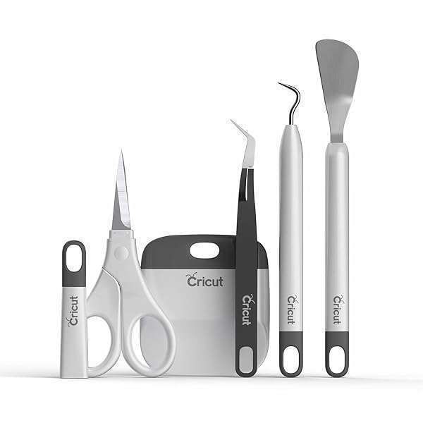 5-Piece Cricut Basic Tool Set for Precision Crafting - Ideal for Vinyl, Paper & Iron-On Projects