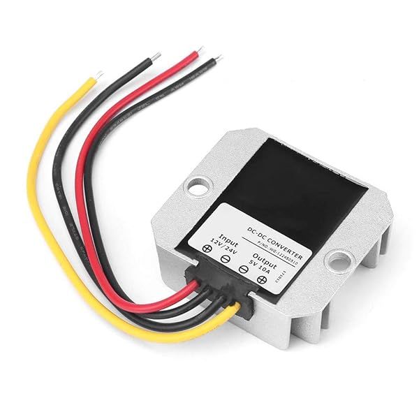 DC Voltage Regulator Step Down Converter 12V/24V to 5V 10A - Waterproof Power Supply Module