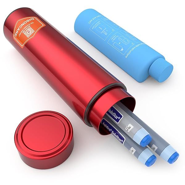 DISONCARE Odyssey 60H: TSA-Approved Insulin Pen Cooler & Diabetic Travel Case with Ice Pack & Medical Alert Tag