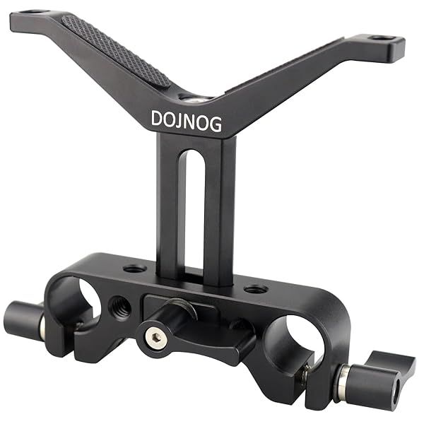 DOJNOG 15mm Lens Support Bracket for DSLR - Adjustable Height, Perfect for Shoulder Rig & Rod Rail System