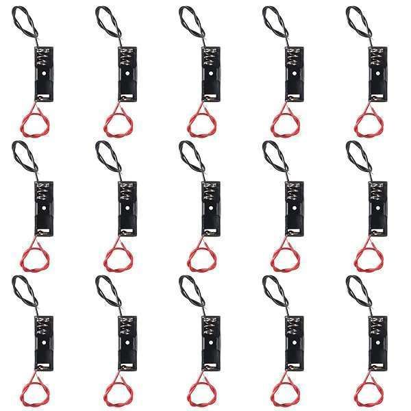 Buy DORHEA 15PCS 12V 23A Battery Holder Case with Wires & Spring Clips - Perfect for A23 Batteries