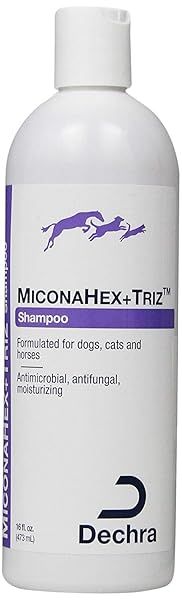 Dechra Miconahex + Triz Shampoo 16-Ounce: Best Antifungal & Antiseptic for Pets