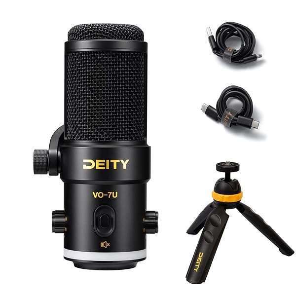 Deity VO-7U USB Broadcast Microphone Kit: Dynamic Mic with RGB Lighting for Gaming, Streaming & Conference Calls
