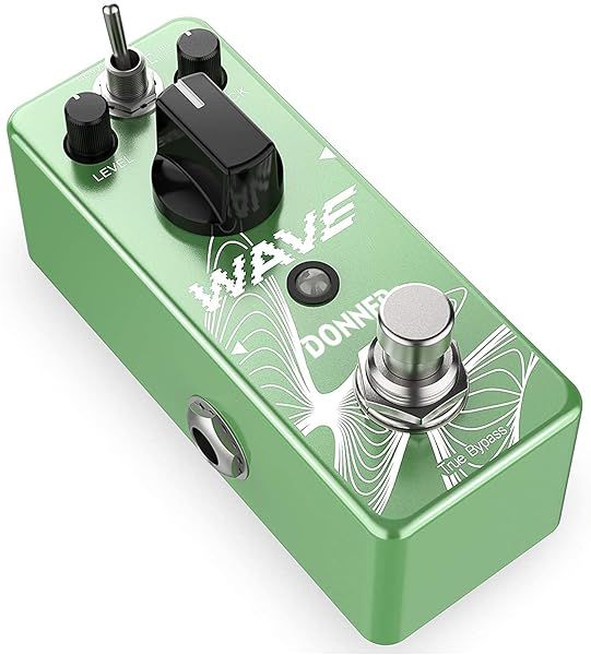 Donner Wave Delay Pedal: Digital & Analog Warm Delay for Electric Guitar - True Bypass, 2 Modes for Perfect Sound