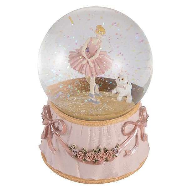 Elegant Ballerina Snow Globe with Greensleeves Music | Perfect Gift for Women & Girls in Gift Box